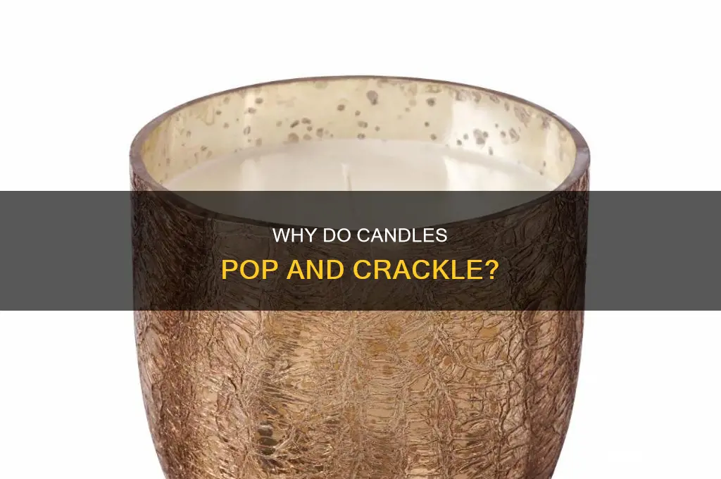 when you candle pops and crackles