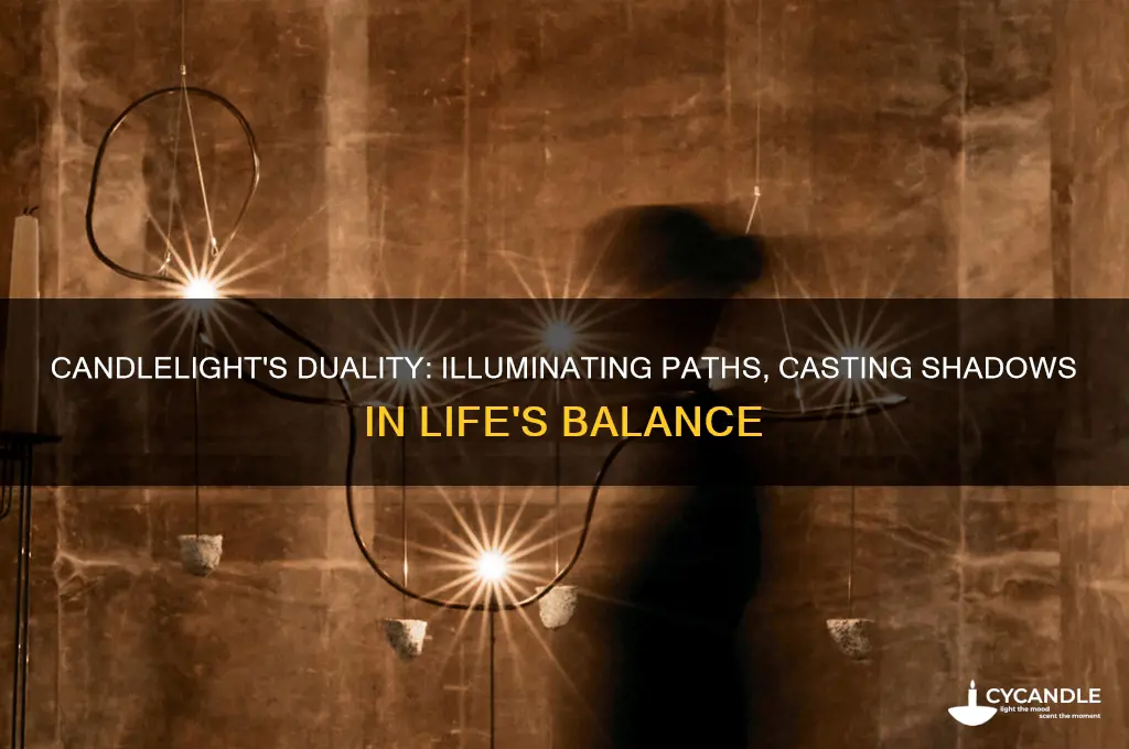 when you light a candle you also cast a shadow