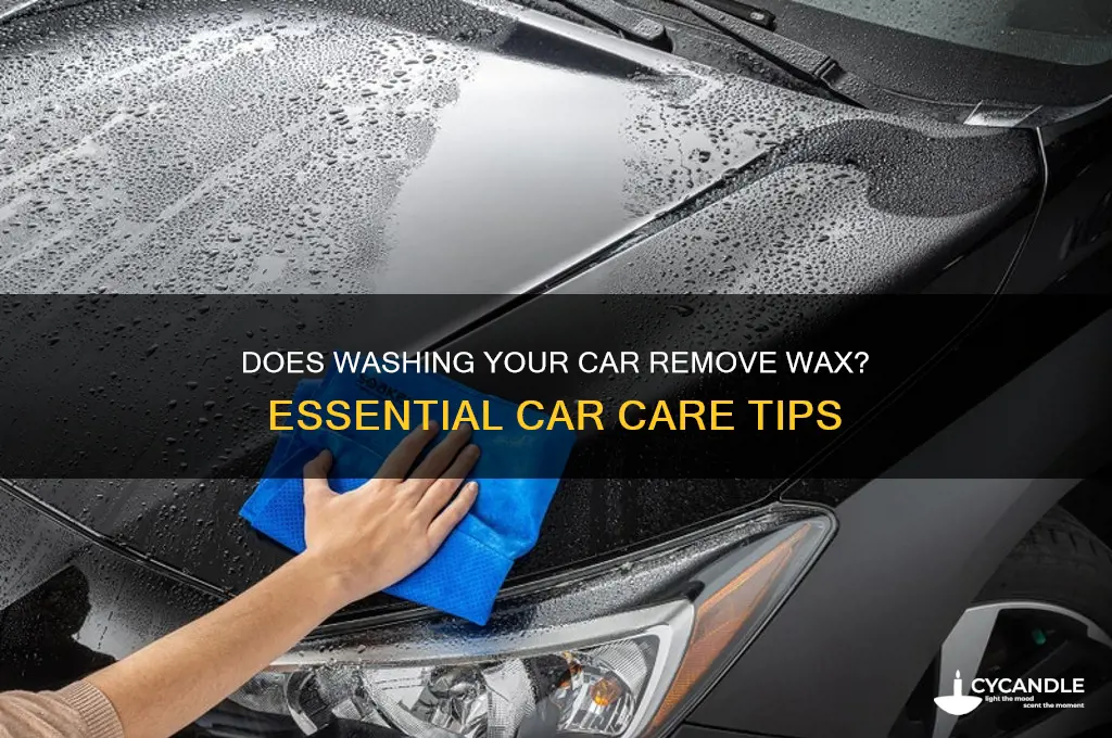 when you wash a car does it remove wax