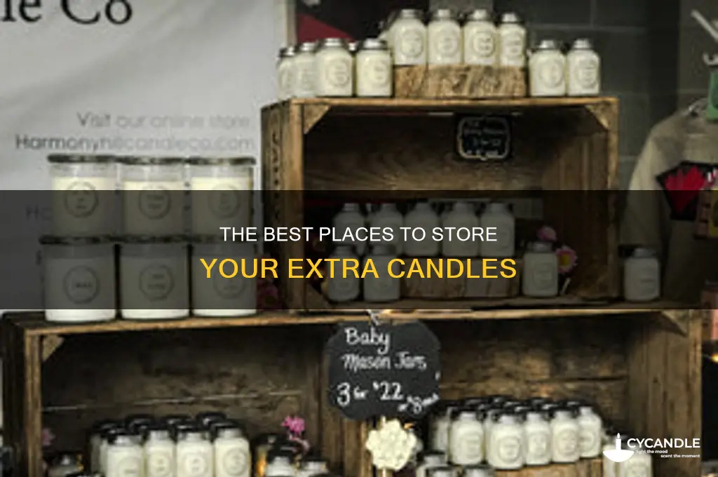 where and how to store excess candles