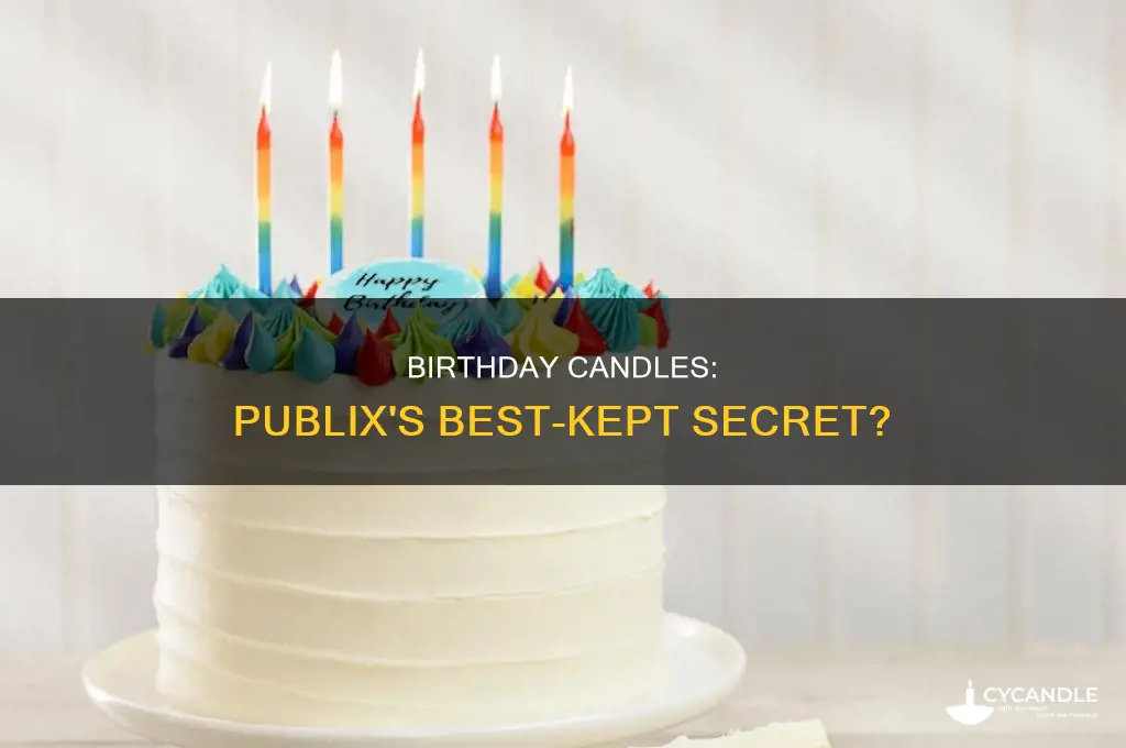 where are birthday candles in publix