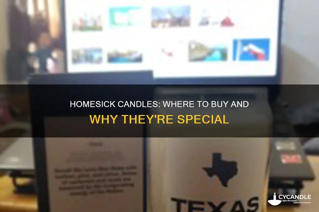where are homesick candles sold
