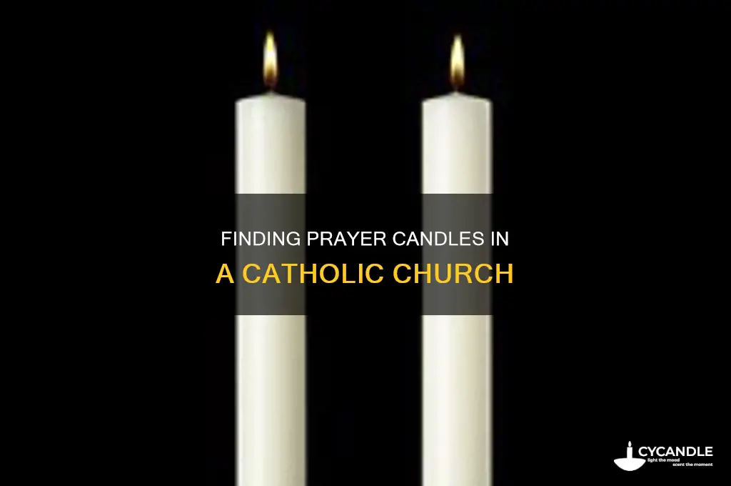 where are prayer candles in a catholic church