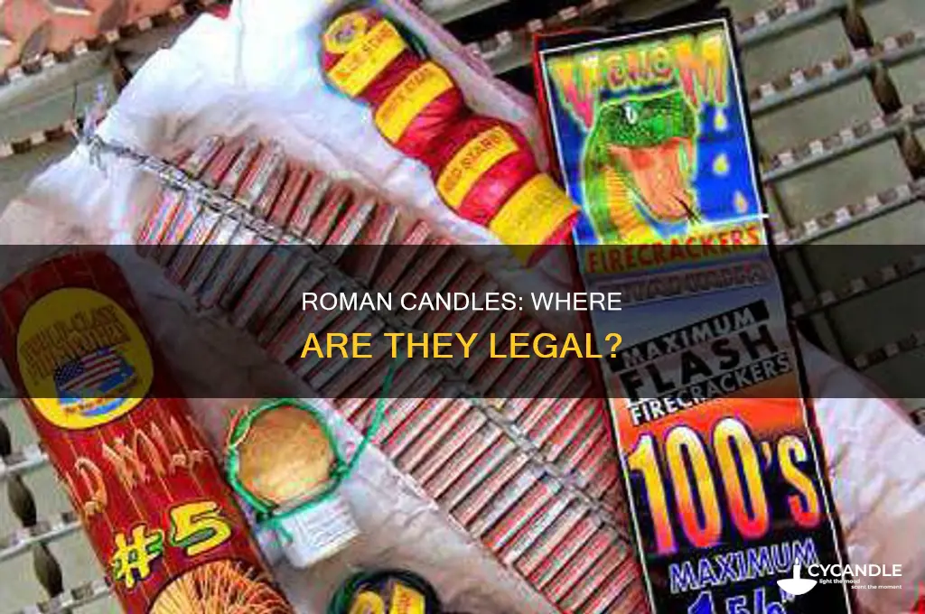 where are roman candles legal