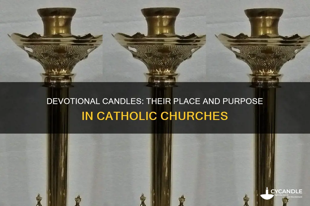 where are the devotional candles located in a catholic church