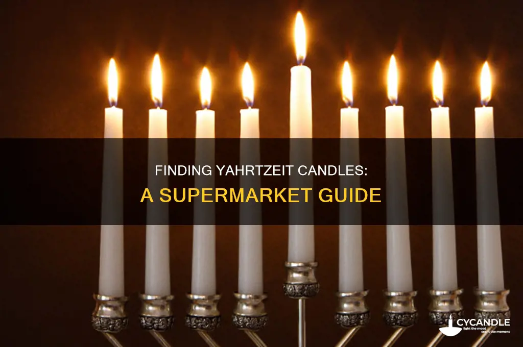 where are yahrtzeit candle in supermarket
