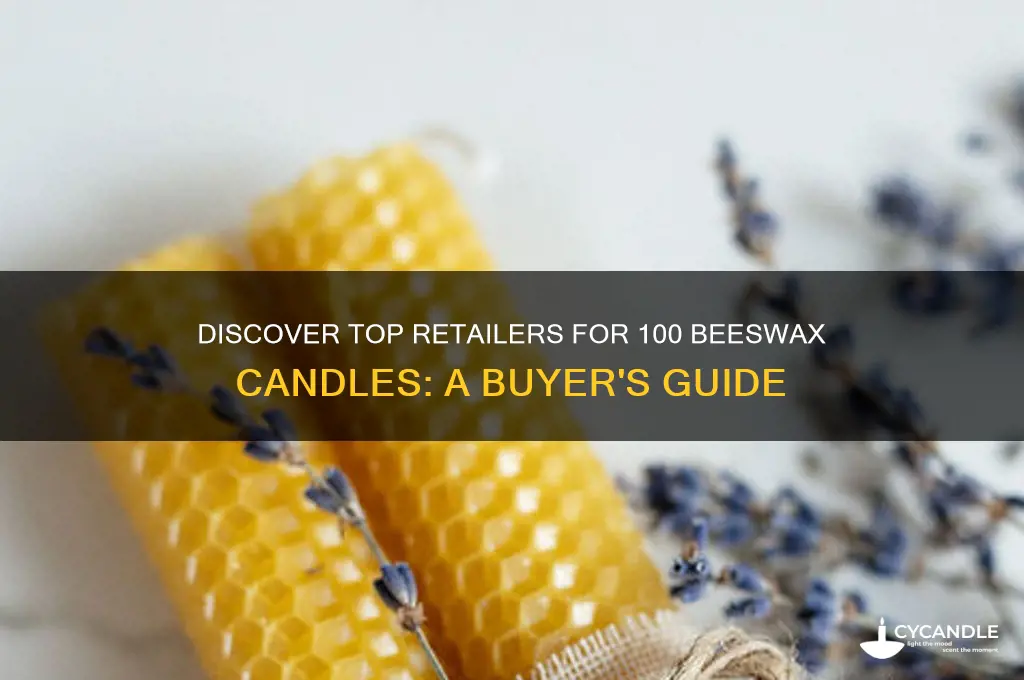where can i buy 100 beeswax candles