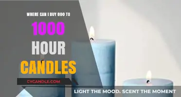 Long-Lasting Candle Options: Where to Buy 800-1000 Hour Candles