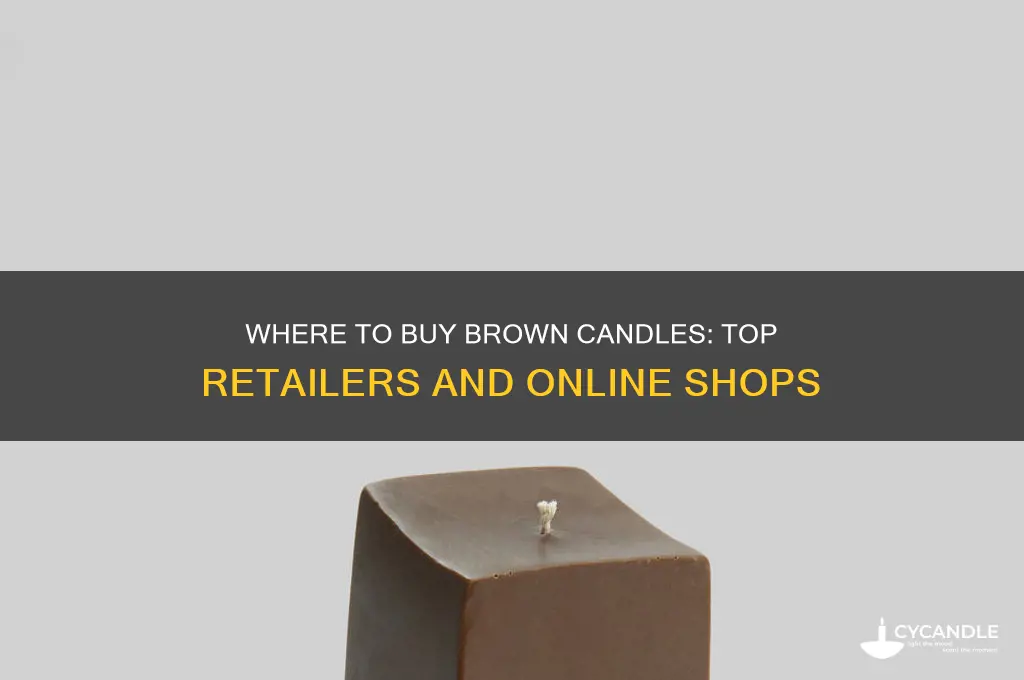 where can i buy a brown candle