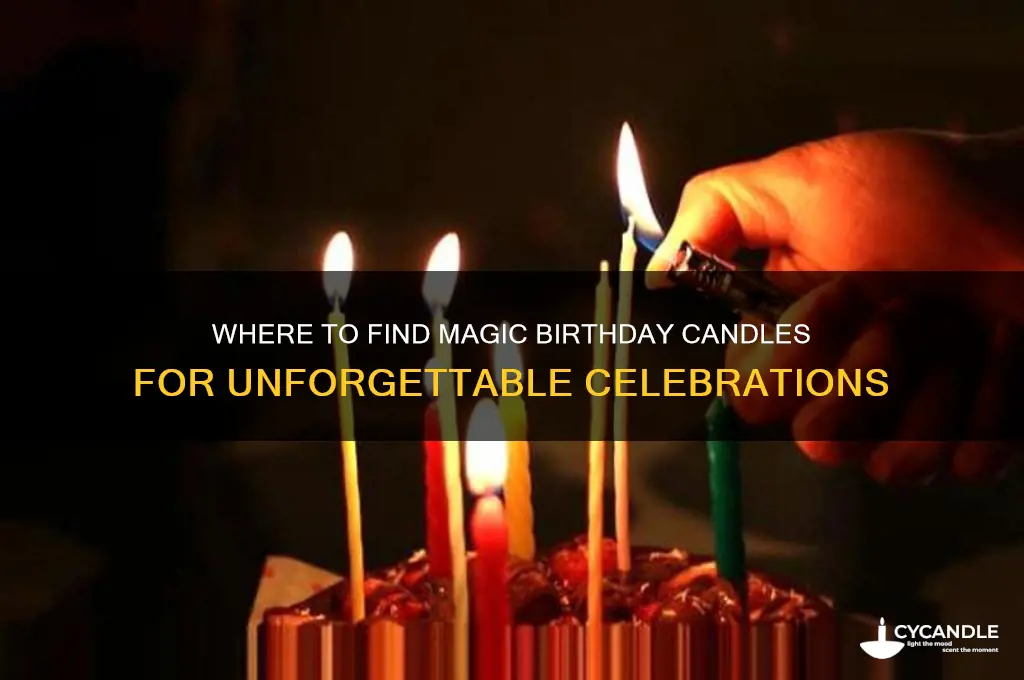 where can i buy a magic birthday candle