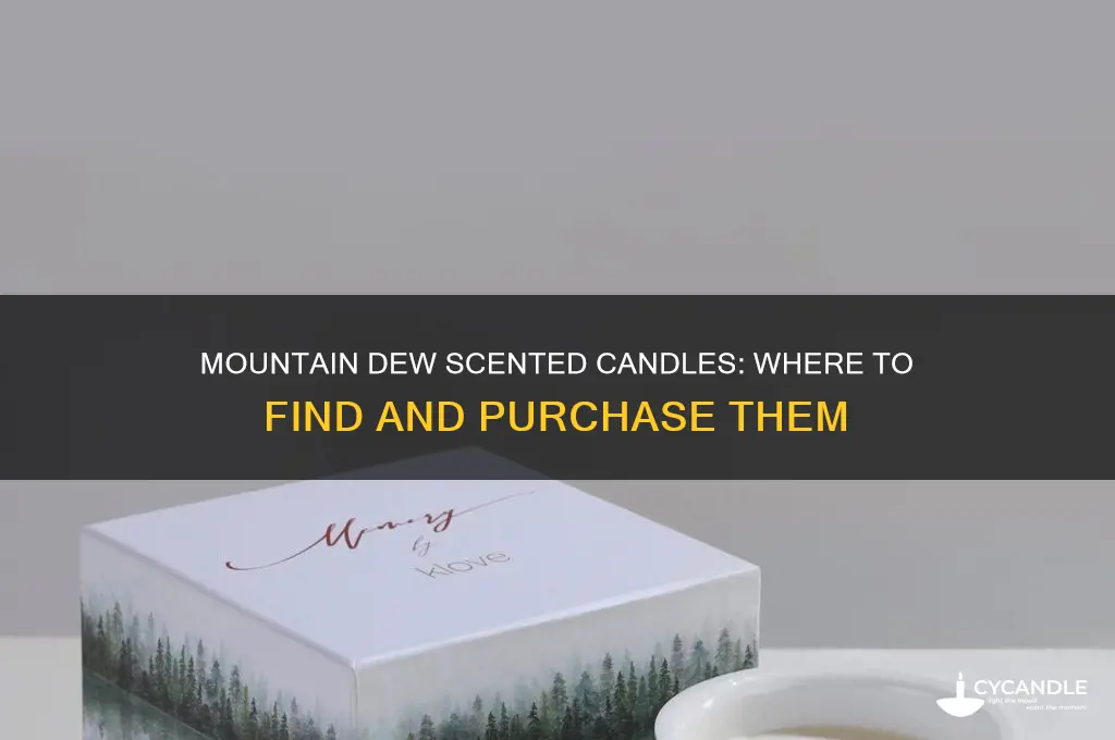 where can i buy a mountain dew candle