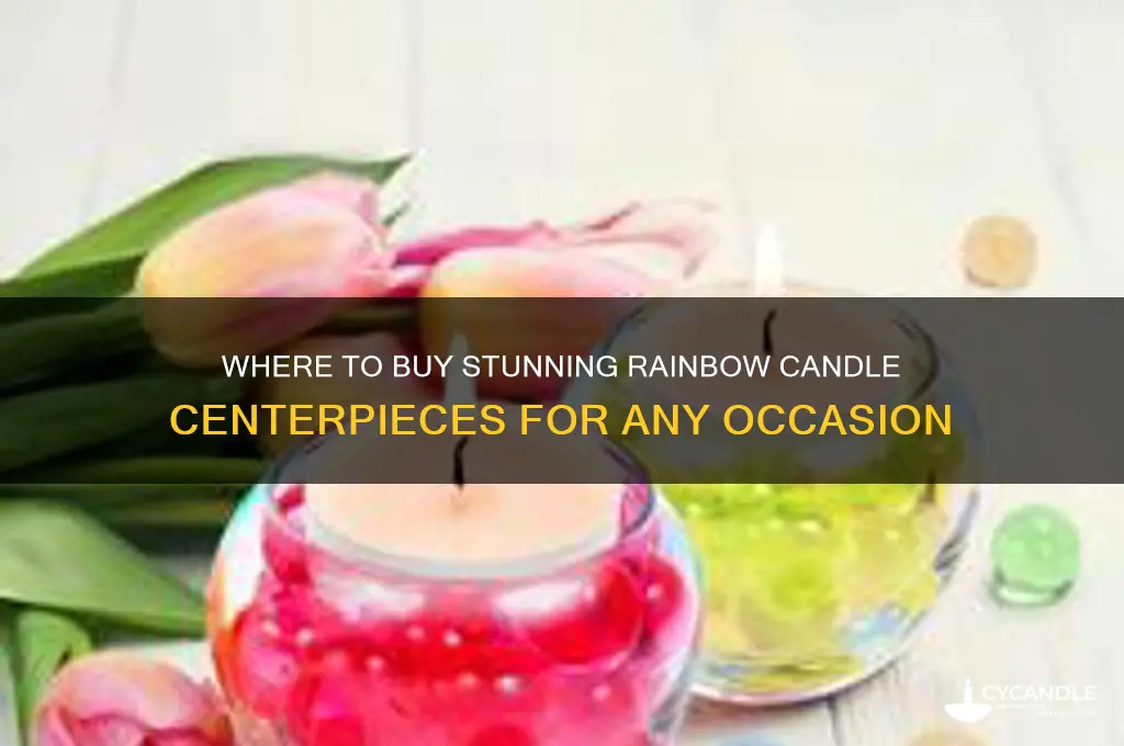 where can i buy a rainbow candle centerpiece