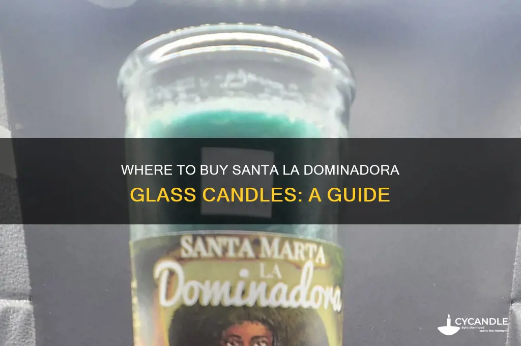 where can i buy a santa la dominadora glass candle