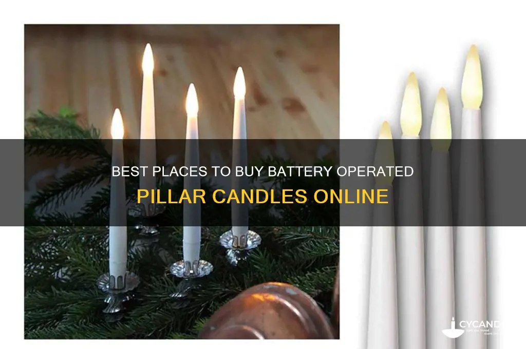 where can i buy battery operated pillar candles