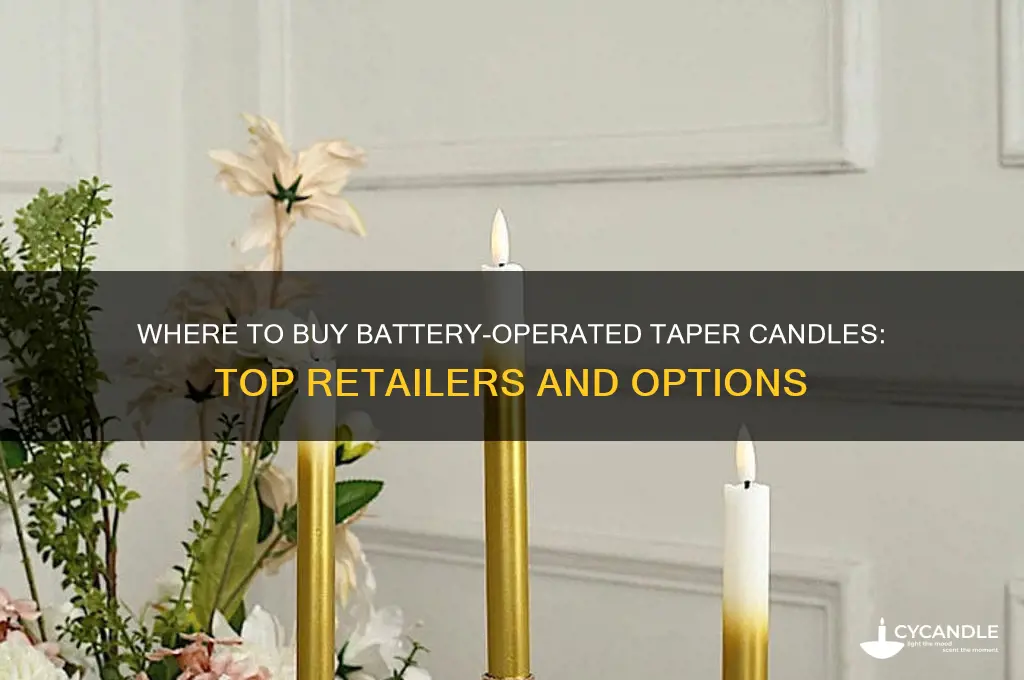 where can i buy battery operated taper candles