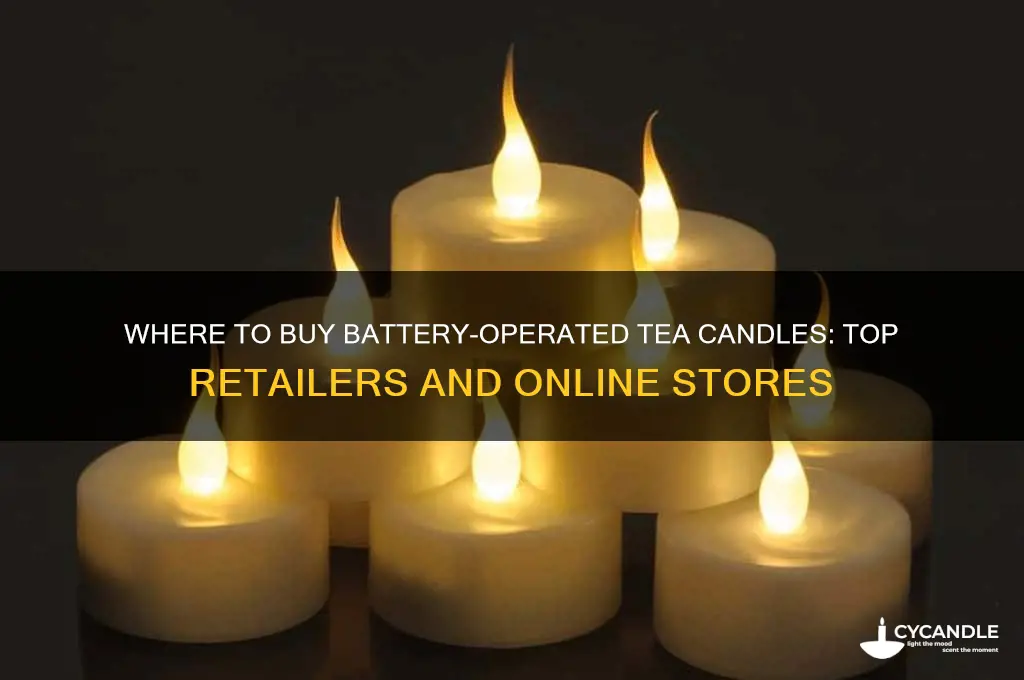 where can i buy battery operated tea candles