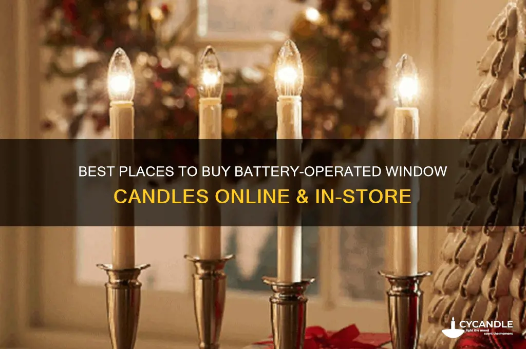 where can i buy battery operated window candles