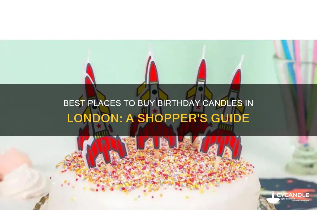 where can i buy birthday candles in london