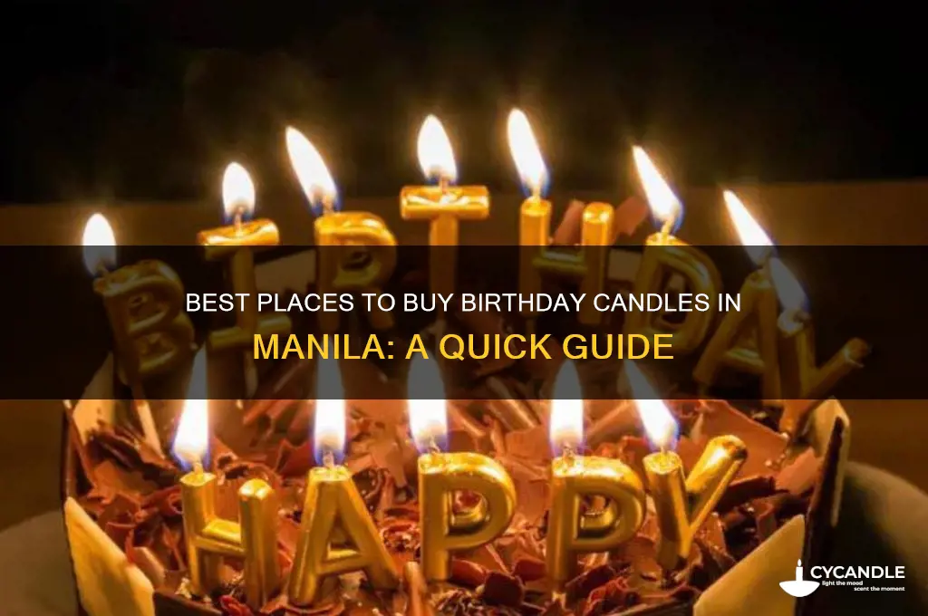 where can i buy birthday candles in manila