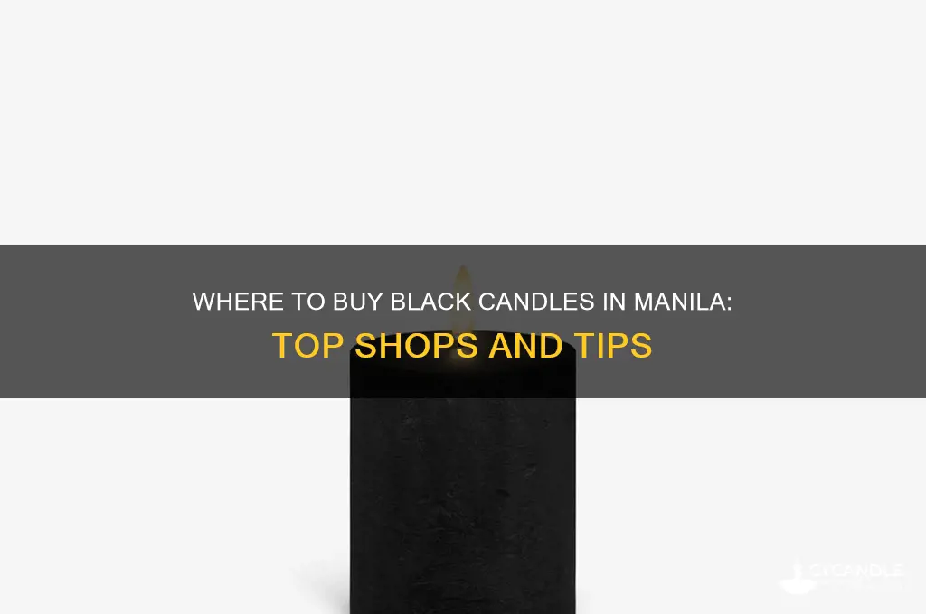 where can i buy black candles in manila