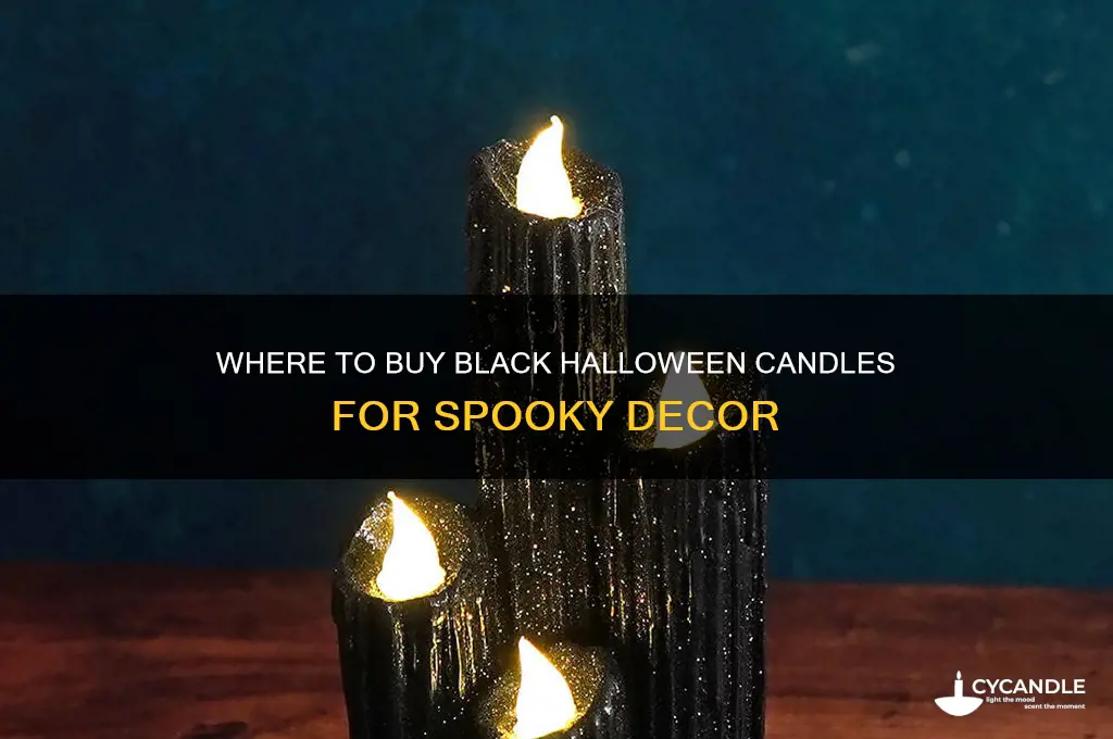 where can i buy black halloween candles