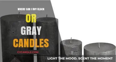 Where to Buy Black or Gray Candles: Top Retailers and Online Stores