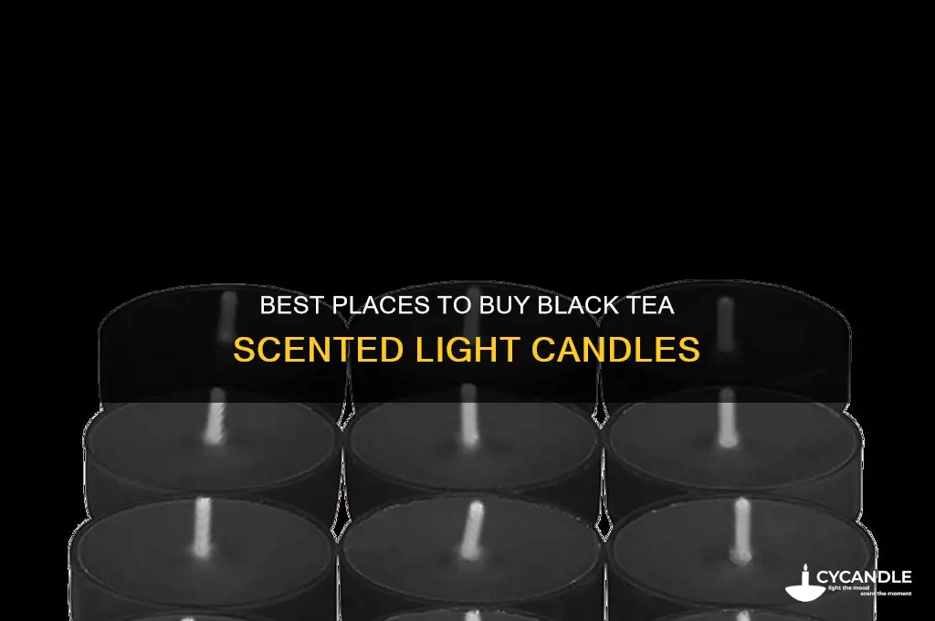 where can i buy black tea light candles