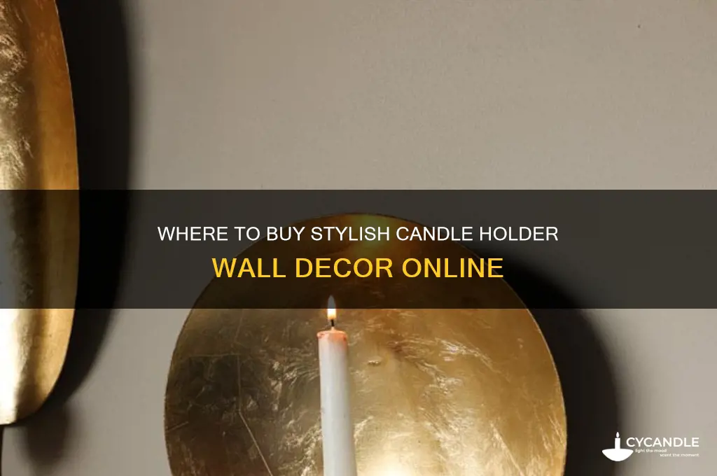 where can i buy candle holder wall