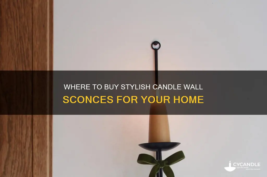 where can i buy candle wall sconces