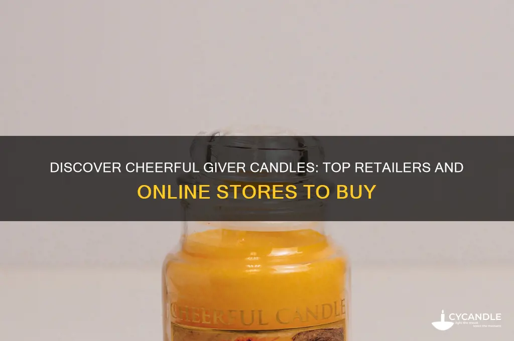 where can i buy cheerful giver candles