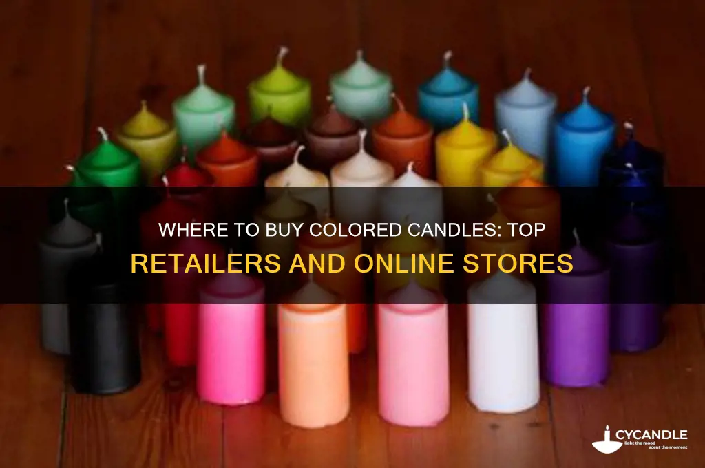 where can i buy colored candles