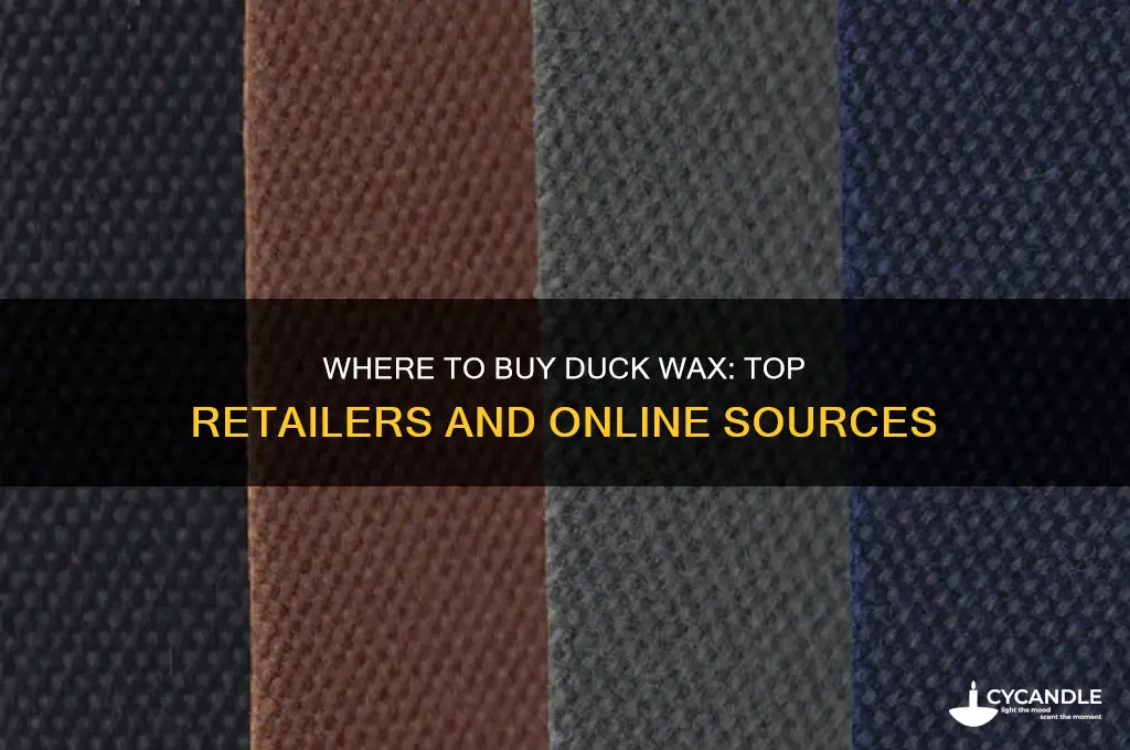 where can i buy duck wax