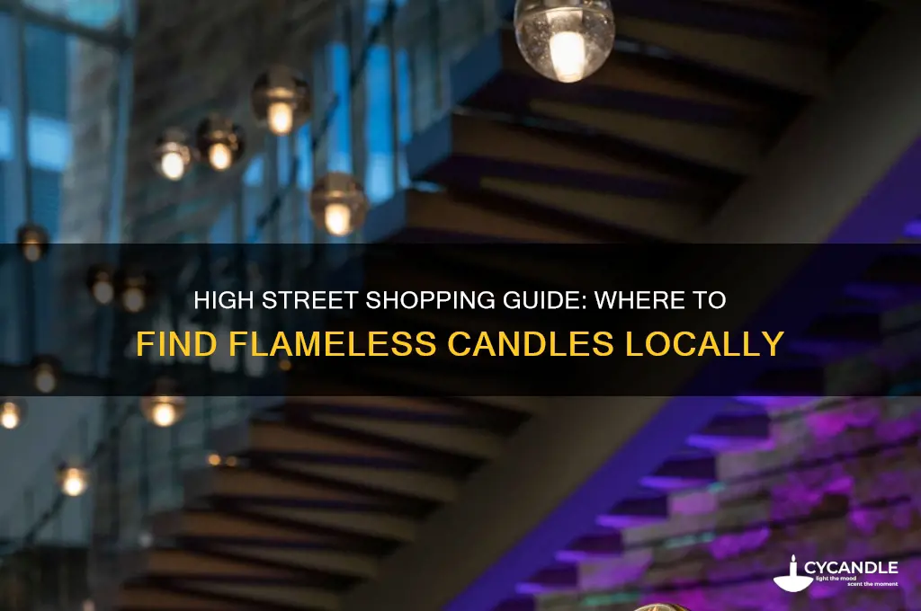 where can i buy flameless candles on the high street
