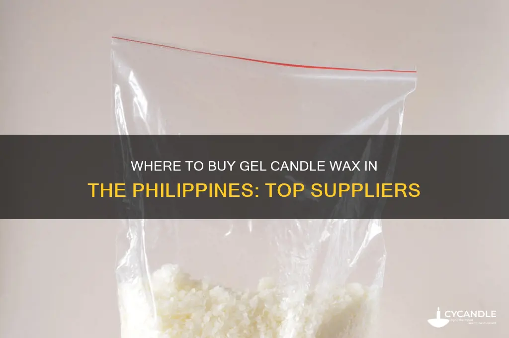 where can i buy gel candle wax in the philippines