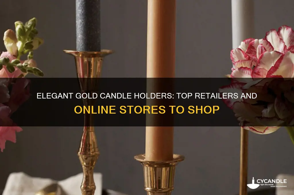 where can i buy gold candle holders