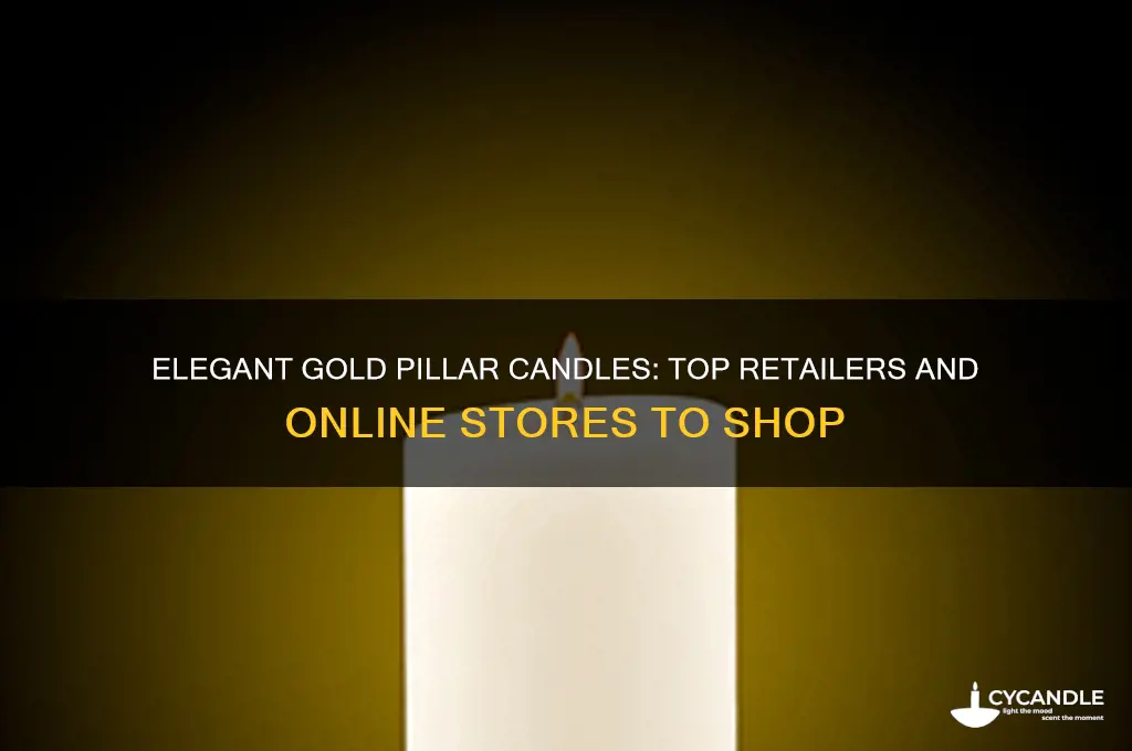 where can i buy gold pillar candles