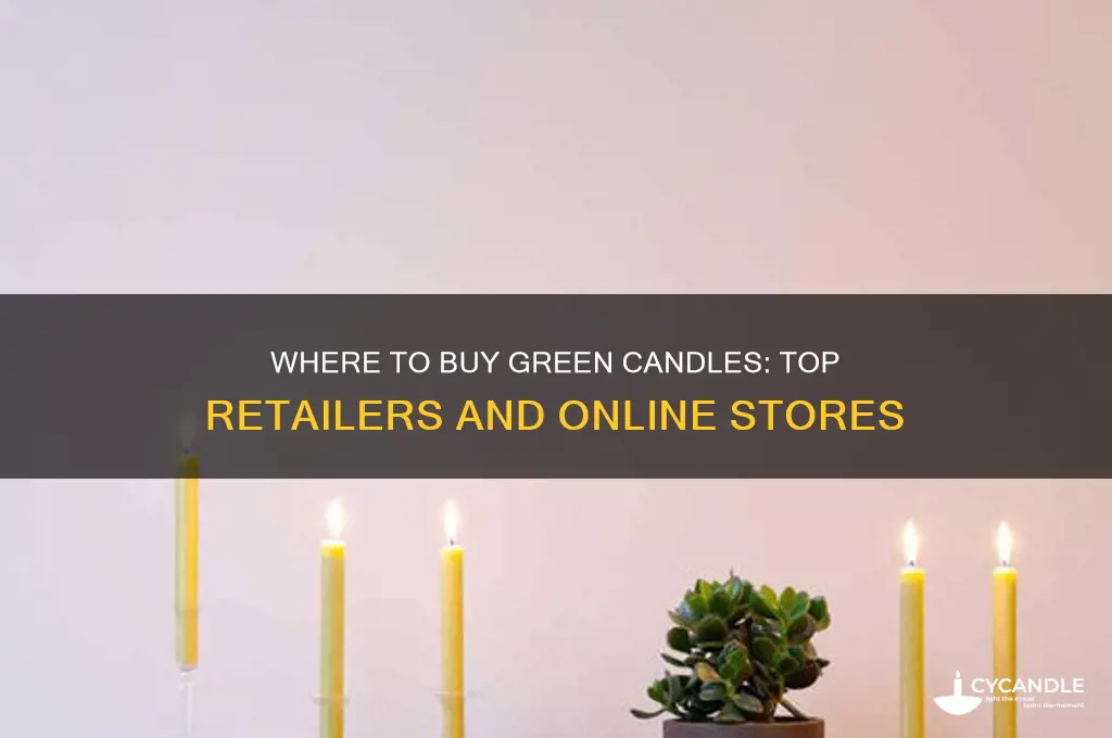 where can i buy green candles