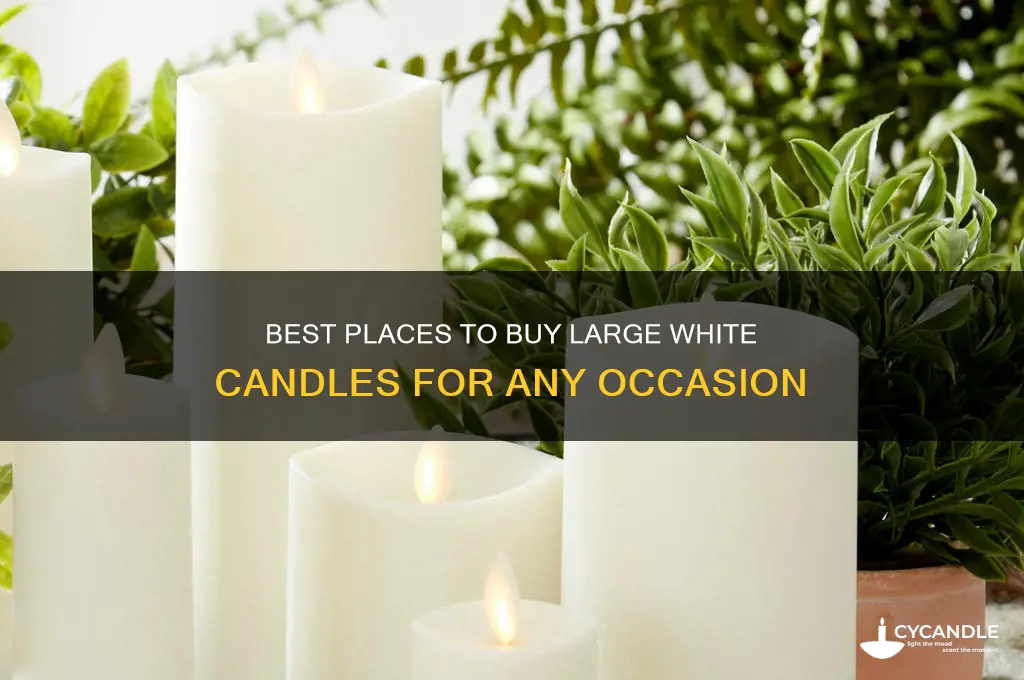 where can i buy large white candles
