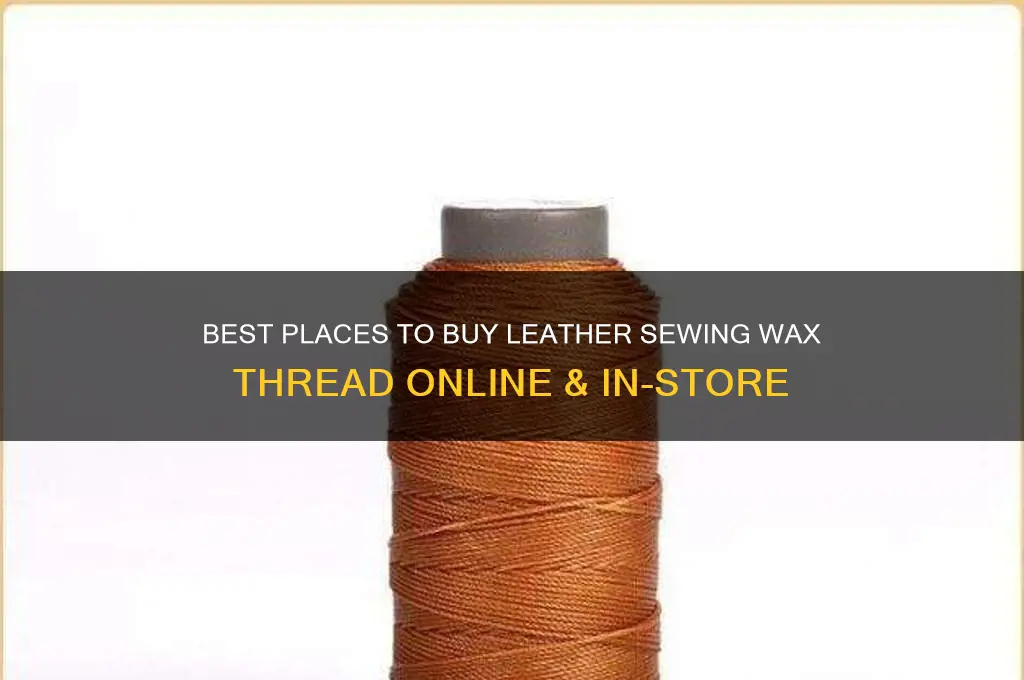 where can i buy leather sewing wax thread