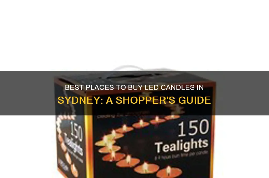 where can i buy led candles in sydney