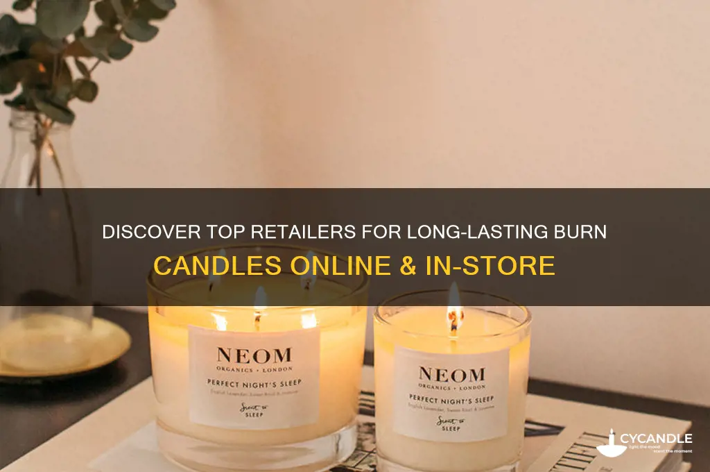 where can i buy long lasting burn candles