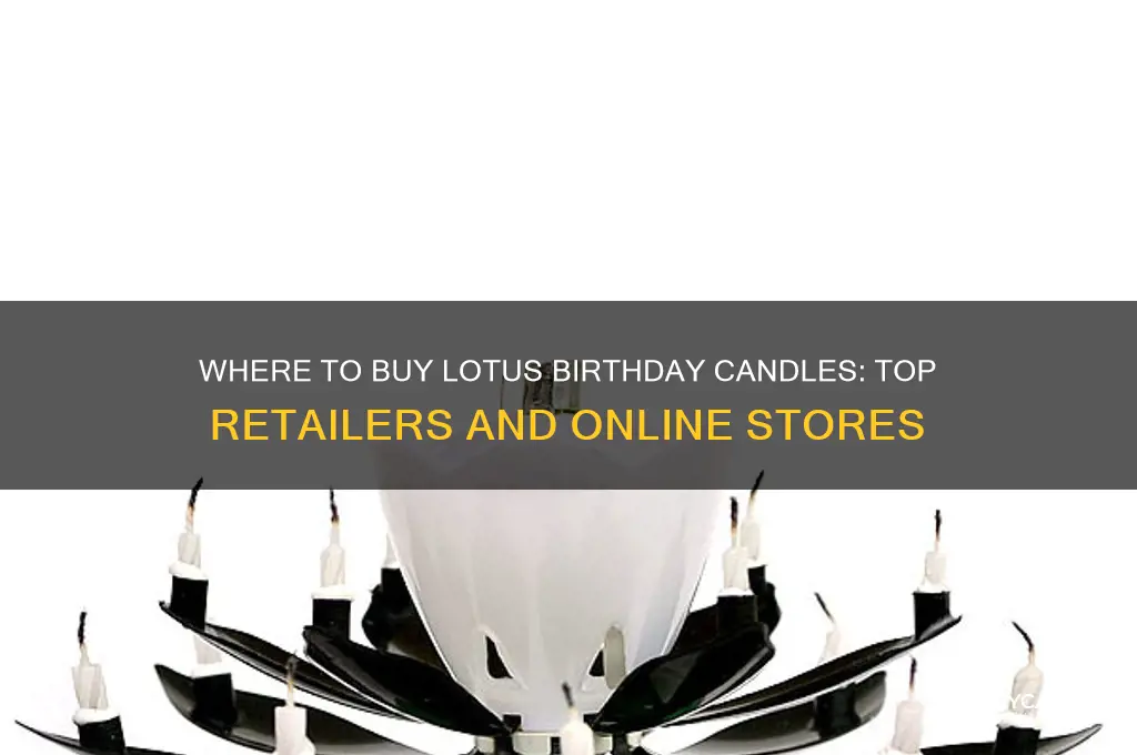 where can i buy lotus birthday candles
