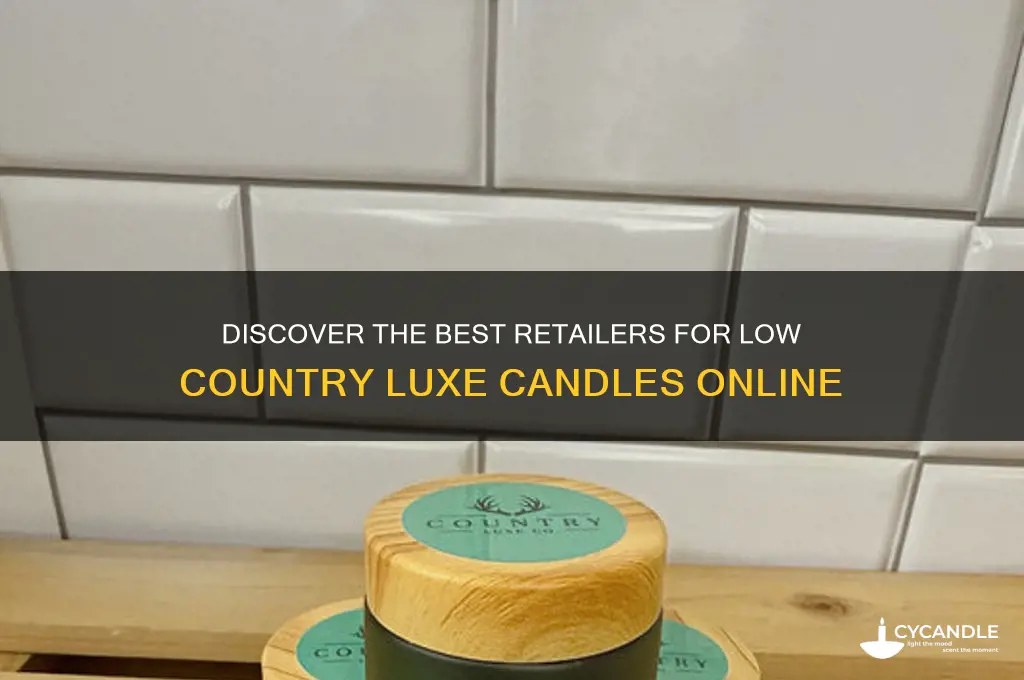 where can i buy low country luxe candles