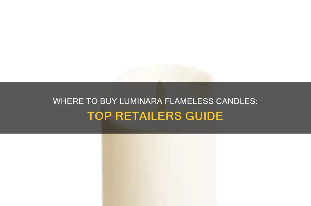 where can i buy luminara flameless candles
