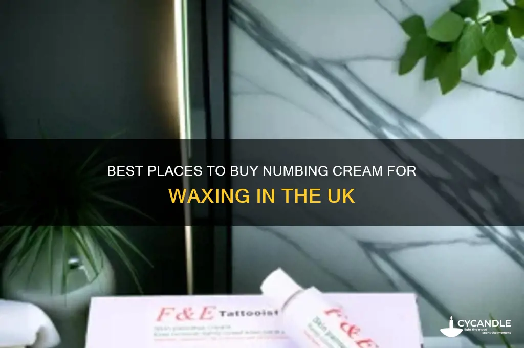 where can i buy numbing cream for waxing uk