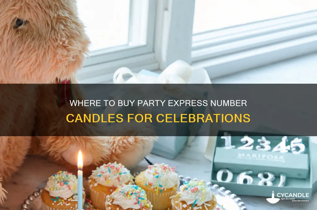 where can i buy party express number candles