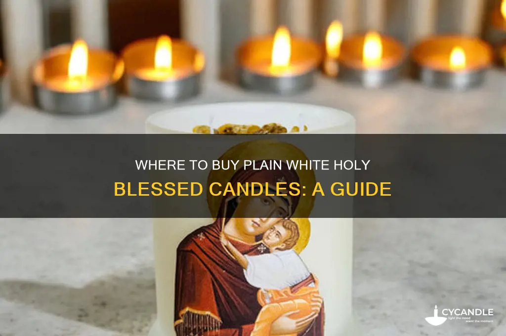 where can i buy plain white holy blessed candles