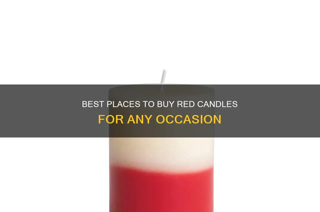 where can i buy red candles