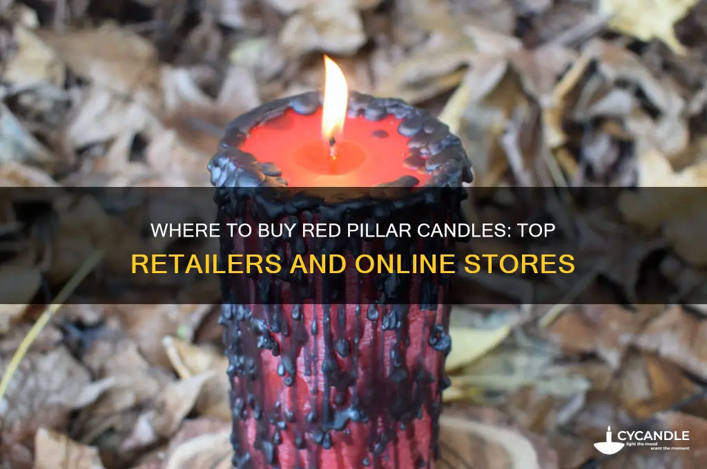where can i buy red pillar candles