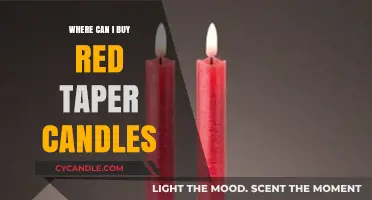 Where to Buy Red Taper Candles: Top Retailers and Online Stores